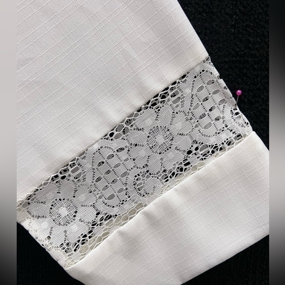 Vintage BEAU TIKI white HAWAIIAN Wedding Shirt Medium - Picture 8 of 12